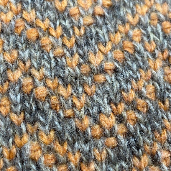 Woolrich Womens Sweater Vest XL Multi Patchwork Lambswool Blend Chevron - Picture 6 of 10